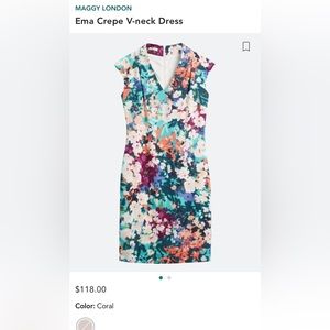 Stitch Fix Maggy London Ema Crepe V-neck Dress